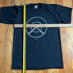 Vintage Jerzees Combed Cotton 90s Men’s Lg Black T Shirt Paris Art Made In USA
