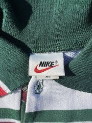 VTG 90s Nike Team Sports AOP Polo Shirt XL Made USA Nike Air Rare
