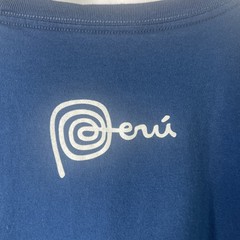 Peru Logo Blue T-Shirt Men’s Cowritten & Animal Logo Tee