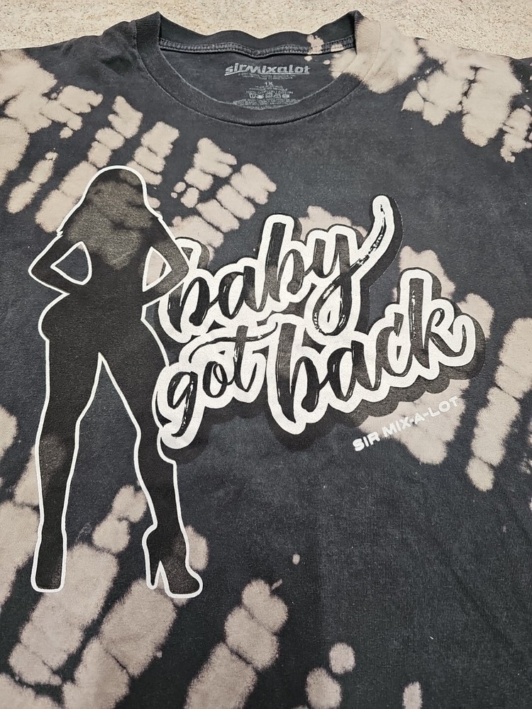 Sir Mix A Lot Baby Got Back Tie Dye Tshirt Size XL
