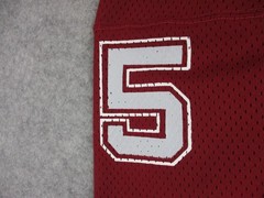 VINTAGE Medalist Sand Knit Football Jersey Mens Extra Large Red Mesh Number 85