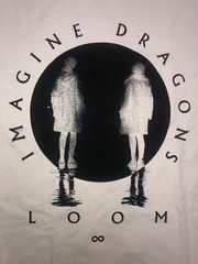 Imagine Dragons T Shirt XXL Cream LOOM World Tour 2024 Merch NEW *flaw