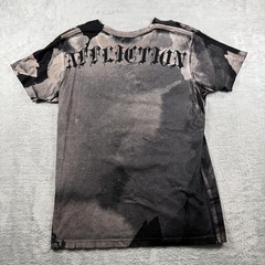 RARE VTG Affliction Shirt Mens L Black Puppet Master God Vs Devil Demon AOP Y2K