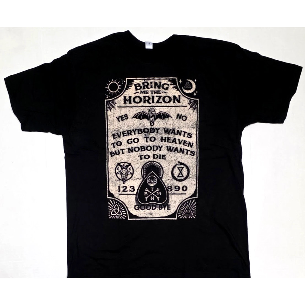 Bring Me The Horizon Ouija Board Deathcore Metal Band T-Shirt Unisex Black