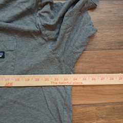 Patagonia Pocket T-Shirt Mens Extra Large Gray Organic Cotton Short Sleeve 53255