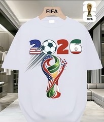 Fifa World Cup 2026 TShirt Soccer Graphic Tee USA Football X-Large White