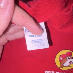 Buc-ee’s Staff Red Cotton Jersey Graphic Crew Neck Tee “Welcome to Buc-ee’s” L
