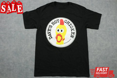 Dave’s Hot Chicken Shirt Mens Black Graphic Restaurant Logo TG3975
