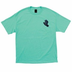 Santa Cruz SCREAMING HAND SPLATTER Skateboard T Shirt CELADON