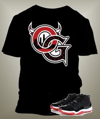 Sneaker Tee J11 Bred Low OG T Shirt to Match Sneaker Street Wear OG Graphic Tee