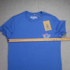 Chubbies Mens S T-Shirt NWT Blue Weekender Retro Graphic Print Short Sleeve