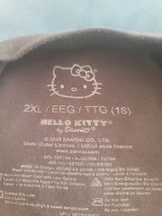 Hello Kitty and Friends Gray Graphic T-Shirt 2XL Crew Neck Short Sleeve
