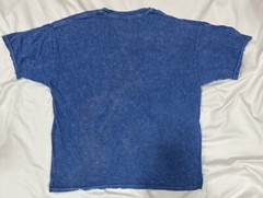 Bud Light Beer Shirt Size L Blue Mineral Wash Halloween Graphic Print