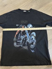 Kith Marvel Wolverine Motorcycle T Shirt Size Large Black