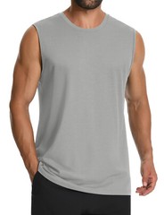 Mens Tank Tops UPF 50+ Sleeveless Shirt Casual Gym Workout Shirts Muscle T-Shirt