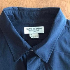 PHIGVEL Regular Collar Dress Shirt Size 2 Carbon Color Used