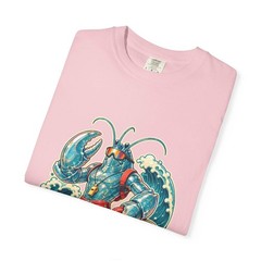 Y2K Surfcore Glass Lobster Lifeguard T-Shirt Graphic