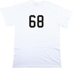 68 Retro Varsity College T-Shirt – Ivy League, 60s, Customise, Various Colours
