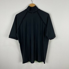 VINTAGE Waves Australia Swim Shirt Mens Size XL Green Black Short Sleeve 5919