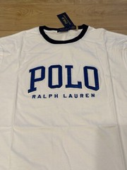 Polo Ralph Lauren Men’s Classic Fit Stitched Letterman Logo T-Shirt White M-XXL