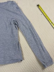 NN07 No Nationality Shirt Clive Waffle Knit Thermal Long | Gray | Size XL