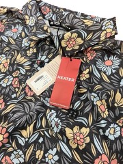 TravisMathew Featherweight Day Cruise Polo XL Black Floral NWT Golf Shirt