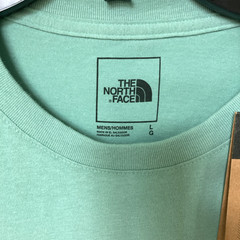 NEW with tags Mens North Face aqua/teal Lg Long Sleeve Shirt 100% cotton