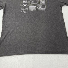 Microsoft Corporation Intern Men’s Large Gray Short Sleeve Graphic T Shirt