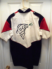 BobCat Concrete Fishing Y2K Speed 2 side button Down Shirt Vintage USA LRG JOHN
