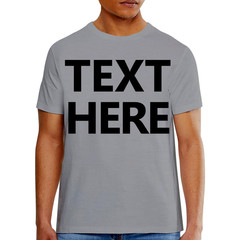 Hanes 5180 Men’s T-Shirt – Custom Print – Add Any Text – Personalized Tee