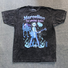 Adventure Time T Shirt L Marceline VAMPIRE QUEEN Rock Guitar Band Tee Finn Jake