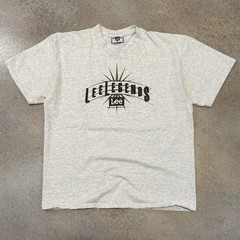 Vintage 90s Lee Legends Country Seat Promo Tee Shirt XL Grey Store Jean Graphic