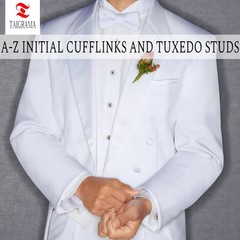 Tuxedo Studs and Cufflinks Set, Gold Cuff Links Mens and Tuxedo Shirt Buttons…