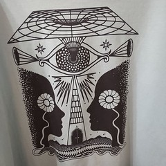 Awake Happy Illusion Of Seperateness Tee 100% Combed Cotton Unisex Size 2XL