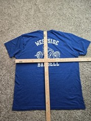 Westside Barbell T Shirt 2XL Mens Blue Short Sleeve Gym Graphic Powerlifting