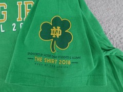 Notre Dame Fighting Irish Shirt Mens XL Football 2018 NCAA College Shamrock