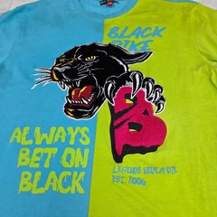 Black Pike T-Shirt Mens 2XL Blue Green Panther Always Bet On Black Dirty