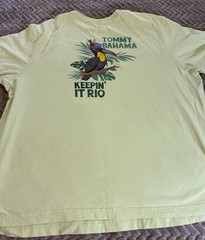 Tommy Bahama Keepin It Rio Relax 2XB Lime Green Tshirt 100% Cotton Size 2 XL Big