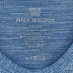MACK WELDON Shirt Mens M Airknit Waffle Thermal Stretch Performance T Tee Blue
