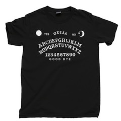 OUIJA BOARD T Shirt Mystifying Oracle Talking Spirit Planchette Seance Ghost Tee