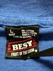 VTG Fruit Of The Loom T Shirt Mens Large Blue Wine A Little You’ll Feel Better