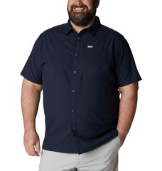 Columbia PFG Slack Tide Camp Short-Sleeve Button-Down Shirt – Collegiate Navy –
