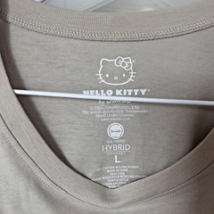 Hello Kitty & Frends T-Shirt Sanrio Unisex Large Tee Tan NWOT 2024 Cartoon BxK
