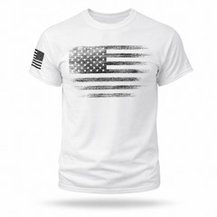 USA Distressed Flag T-Shirt Patriotic American Flag Graphic Tee Men’s S-5XL