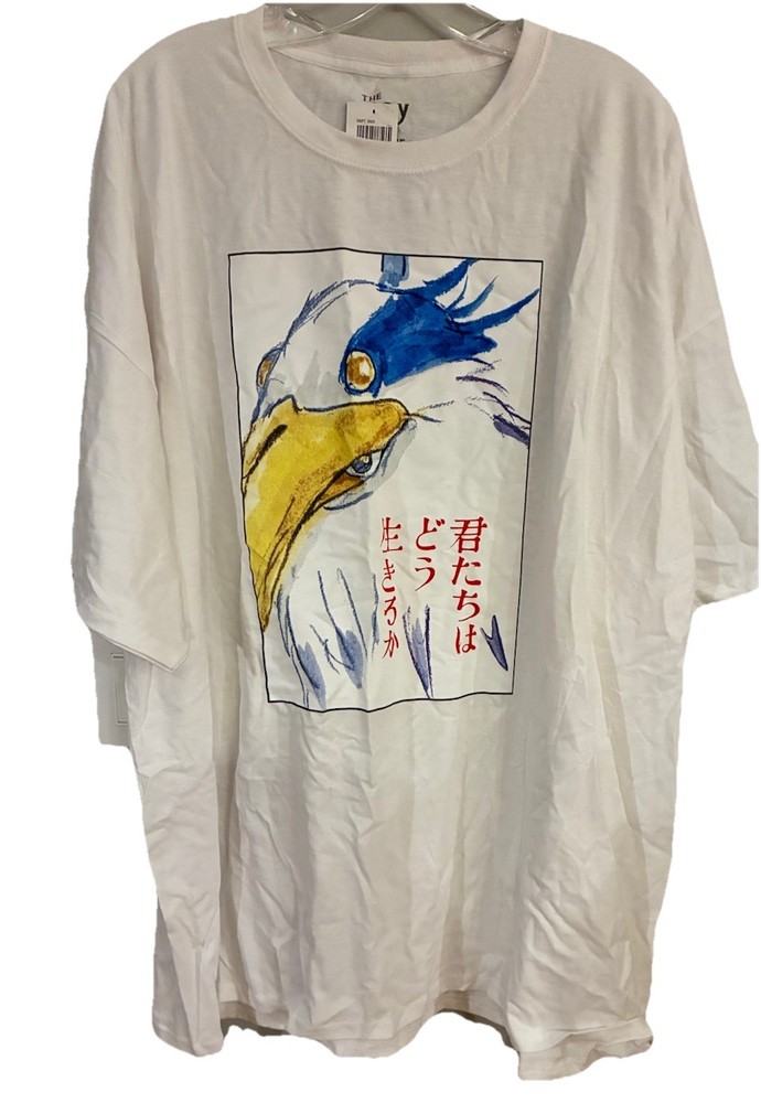 STUDIO GHIBLI THE BOY AND HERON POSTER Men’s Tee T Shirt 3X 3XL