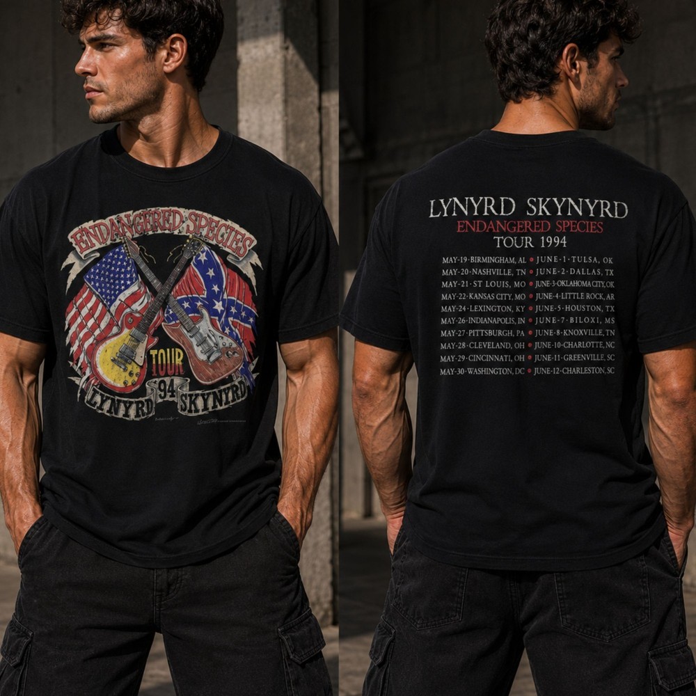 Lynyrd Skynyrd 1994 Tour Vintage Rock Band Graphic T-Shirt S-5XL