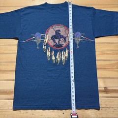Vintage 1994 Native American Horse Rider Dream Catcher AOP T-Shirt USA Made – XL