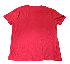 RALPH LAUREN POLO Custom Slim Fit TEE T-SHIRT TOP Solid Red w/Navy Blue Pony XL