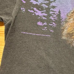 Vintage 1996 National Wildlife Federation Wolf Aurora Borealis T-Shirt USA – XL