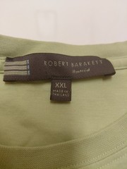 Robert Barakett Men XXL Shirt Sage Green 100% Pima Cotton Crew Neck Short Sleeve